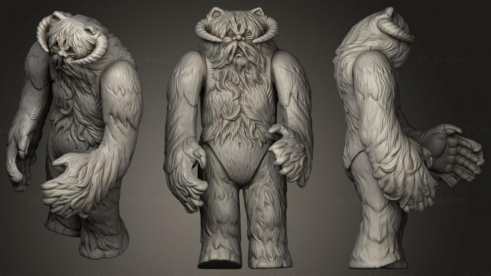 Figurines heroes, monsters and demons (Wampa, STKM_0389) 3D models for cnc